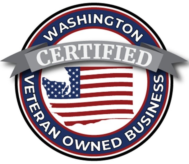 Certified Veteran-Owned Business in the State of Washington Seal